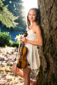 Portrait of young Portland violinist