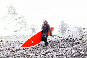 Portrait of Oregon surfer at Seaside